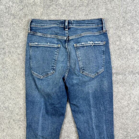 AGOLDE Sophie Distressed High Rise Skinny Crop Jeans A018-843 Size 28 - Picture 11 of 12